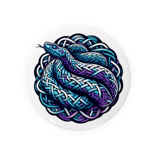 Blue snake 2 Tin Badge