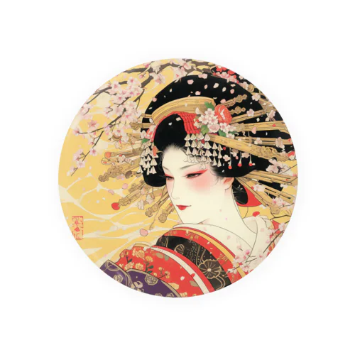 浮世絵 美人画 Ukiyoe beauty painting [UB-NIJI06-SR001-0010] 缶バッジ