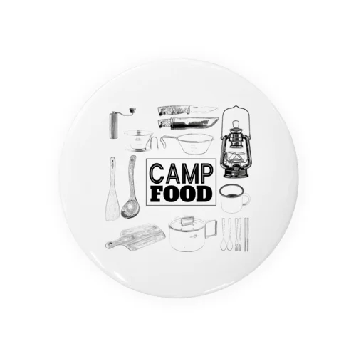 CAMP FOOD Tin Badge