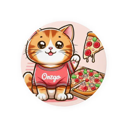 ピザでも食っとけや！ねこピザパーティーの開催です Tin Badge