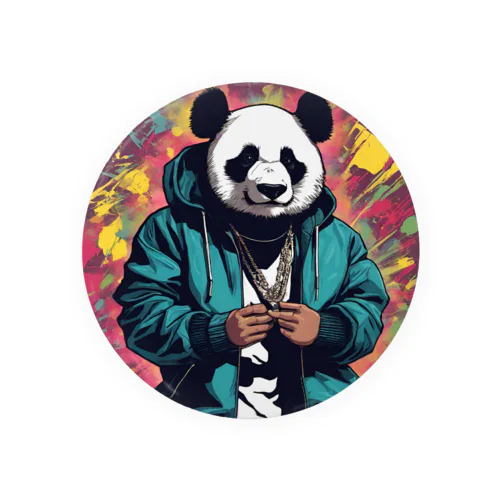 crazy_panda1 Tin Badge