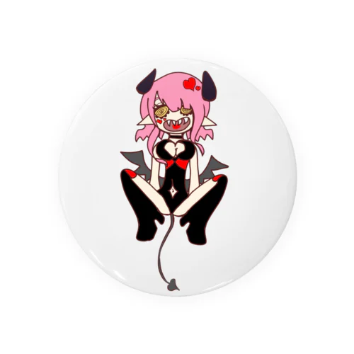 サキュバスちゃん（カラー） Tin Badge