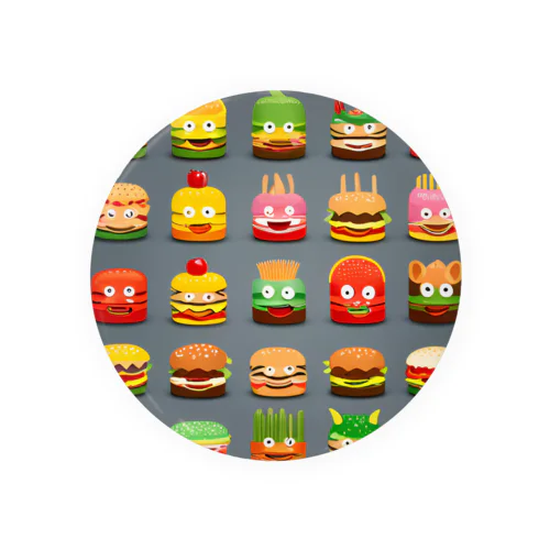 ちびっこハンバーガー達 Tin Badge