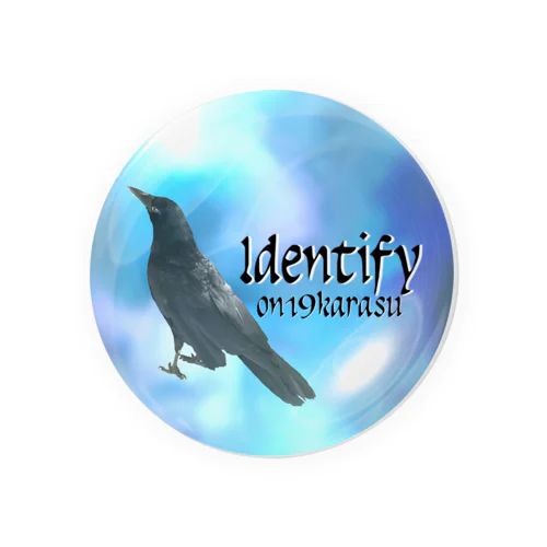 Identify Crow☆カラスのタビ Tin Badge