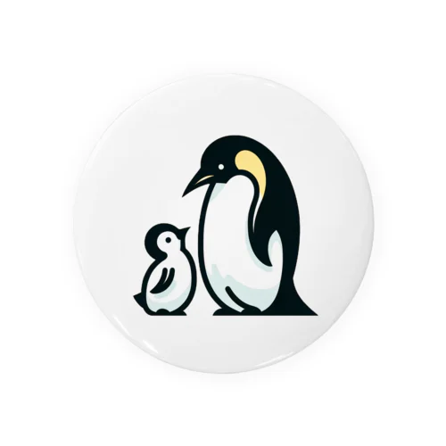 ペンギンのおやこ Tin Badge