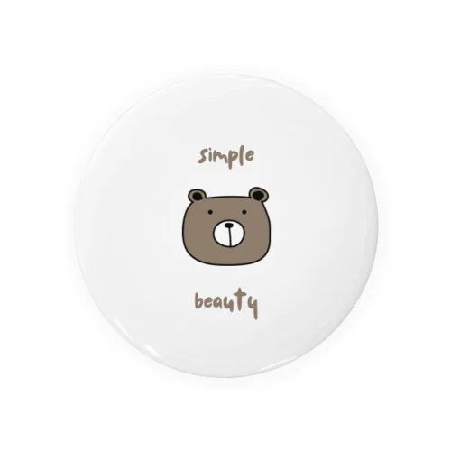 simple&beautyシリーズ Tin Badge