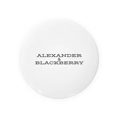 Alexander ＆BlackBerry 缶バッジ