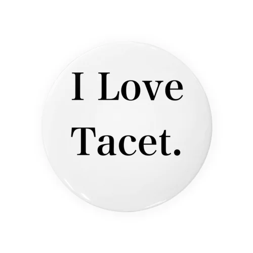 I Love Tacet. 缶バッジ