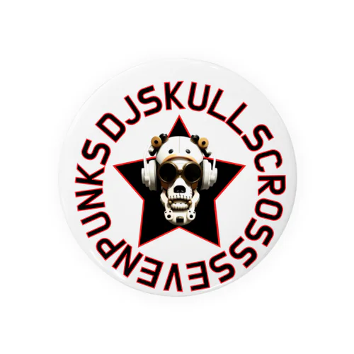 DJ SKULL 229 Tin Badge