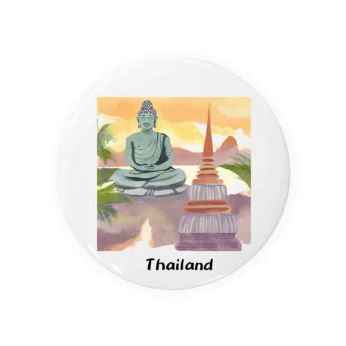 タイの風景 缶バッジ