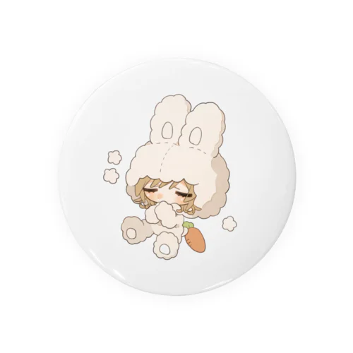 ふわふわ うさぎ🐰みぃみちゃんグッズ Tin Badge