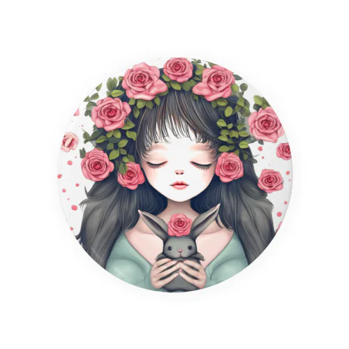 少女とウサギの薔薇物語 Tin Badge