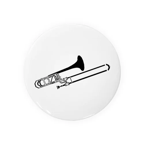 【バストロンボーン】モノクロ楽器シリーズ Tin Badge