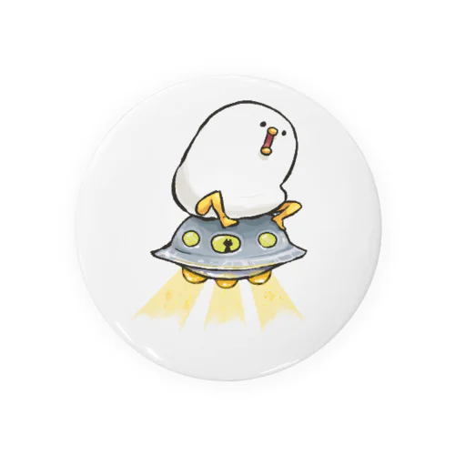 UFOもちもち Tin Badge