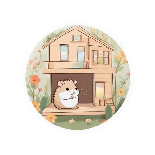 ハムりんちゃん Tin Badge