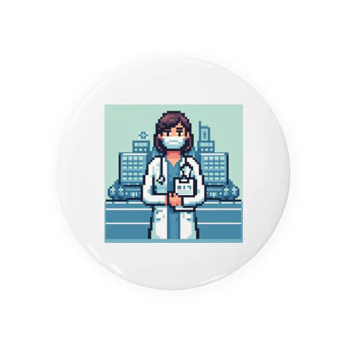 ドット絵女医 Tin Badge