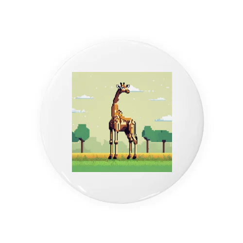 草原のキリン Tin Badge