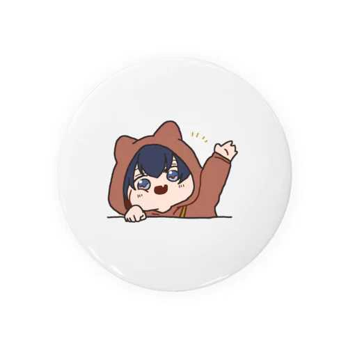 ねこみみふーどくん おててでバイバイver Tin Badge