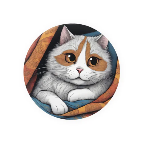たぬき猫 Tin Badge