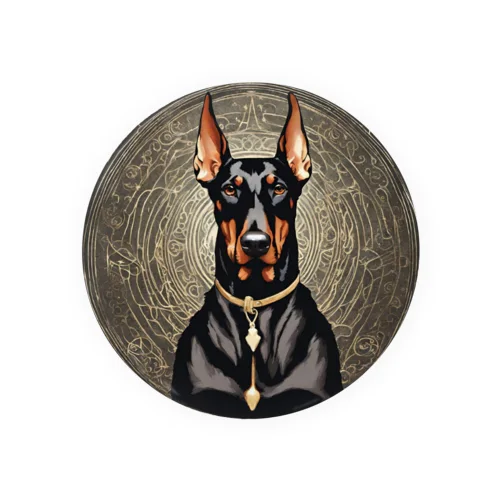 ドーベルマン　犬 Tin Badge