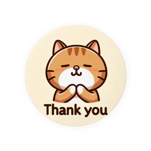 ねこねこ表情パレード'Thank You' 缶バッジ