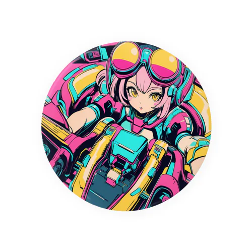 コックピット操縦席ガール02♪ Tin Badge