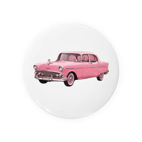 RETRO PINK CAR 缶バッジ