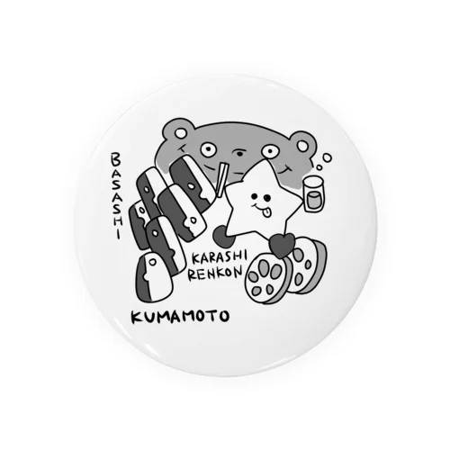 Momoka Co.,Ltd. 熊本 KUMAMOTO Hapi ver. Tin Badge