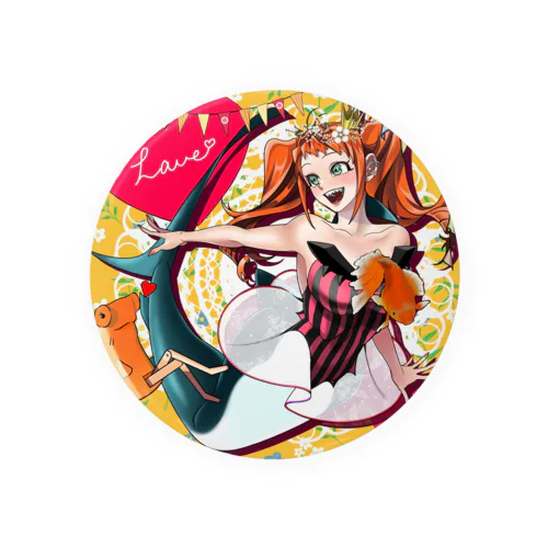 てぃくと1枚絵缶バッジ Tin Badge