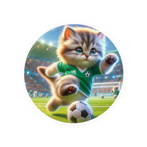 サッカーにゃんこ Tin Badge