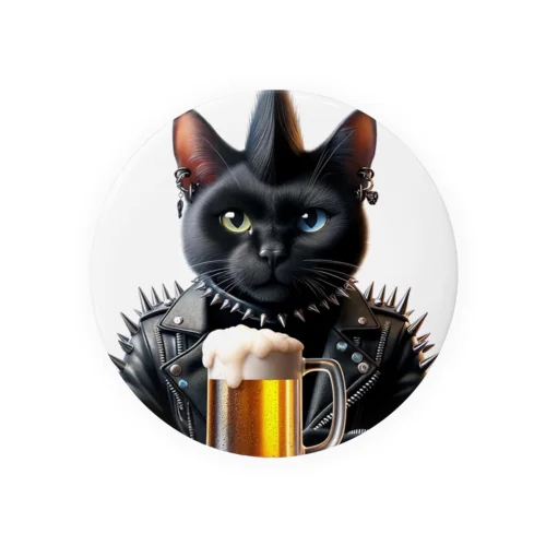 PUNK ROCK猫の「スパイク」 Tin Badge