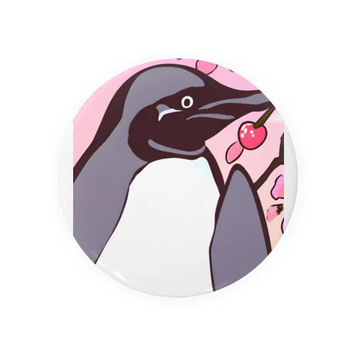 ペンギンと桜の木 Tin Badge