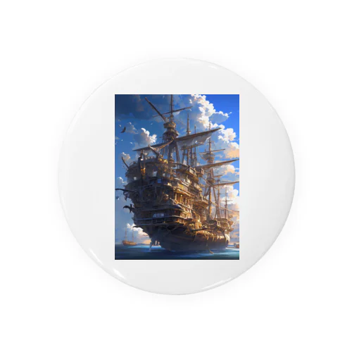 海賊船　なでしこ1478 Tin Badge