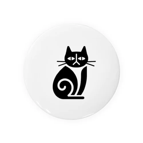 ジト目の黒猫 Tin Badge