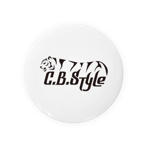 C.B. Style ホワイト Tin Badge