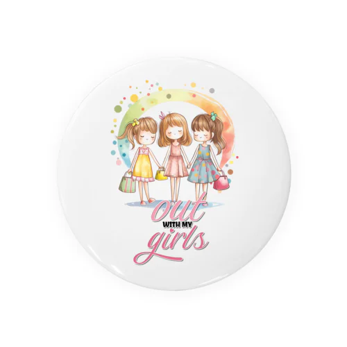 ガールズとお出かけ Tin Badge