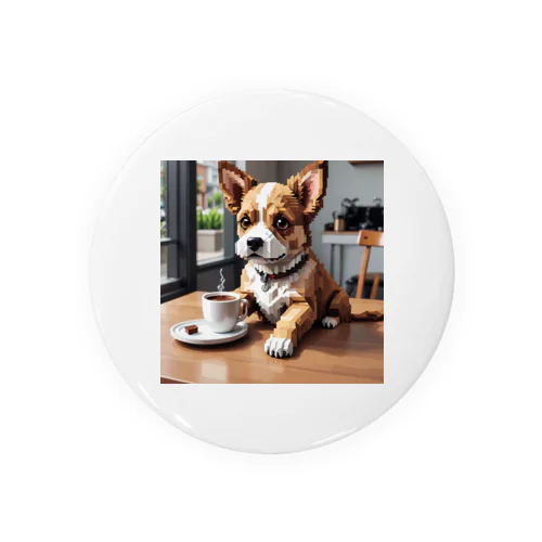 coffee dog Tin Badge