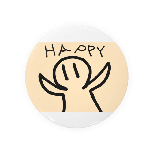 HAPPYなコンセント君（薄橙） Tin Badge