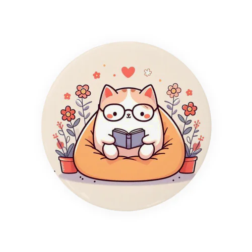 読書にゃんこ🐱📖 Tin Badge