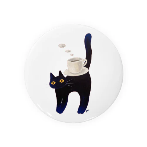 kuroneko  黒猫コーヒー Tin Badge