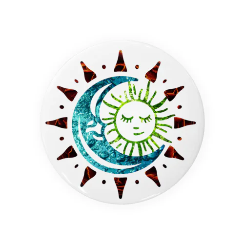 sun&moon Tin Badge