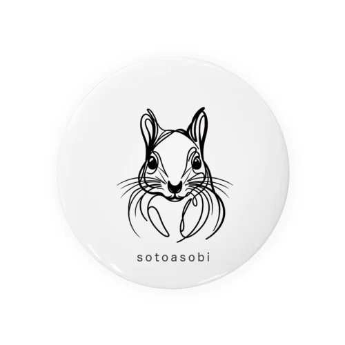 sotoasobi -squirrel- Tin Badge