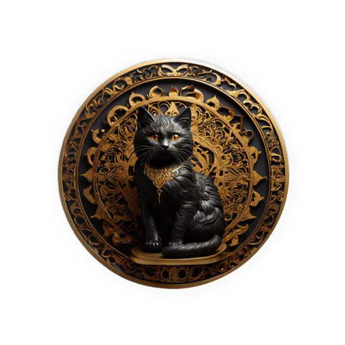 黄金猫乃招福金運万来Ⅱ Tin Badge