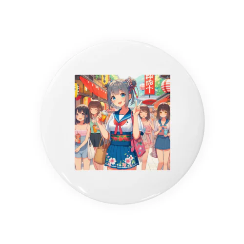 夏祭り Tin Badge