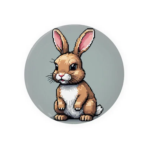 ドット絵ウサギ Tin Badge