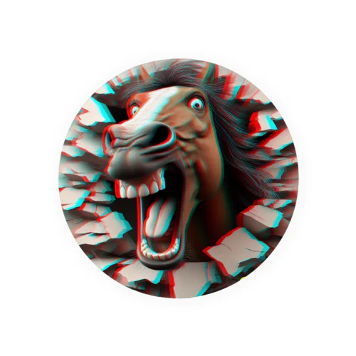 AREUS×3D Horse Tin Badge