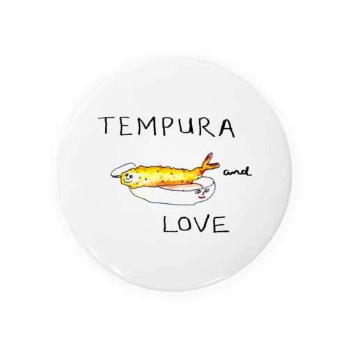 Tempura and Love Tin Badge