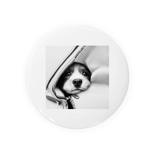 ジッパー犬 Tin Badge
