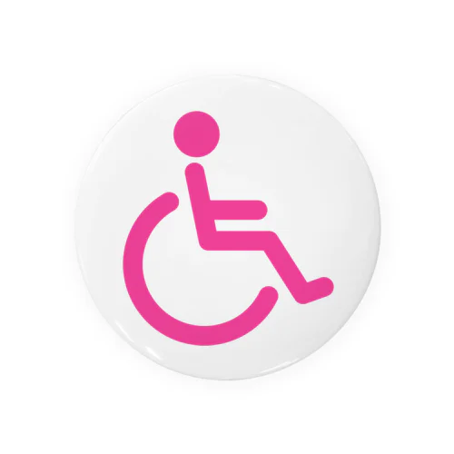 車椅子マーク（ピンク） Tin Badge