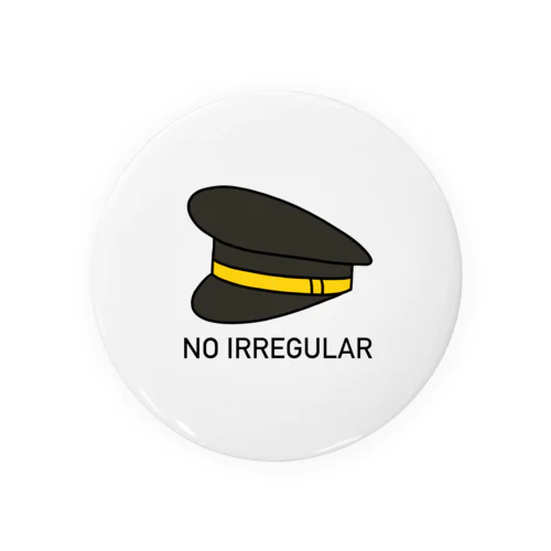 NO IRREGULAR -pilot- Tin Badge
